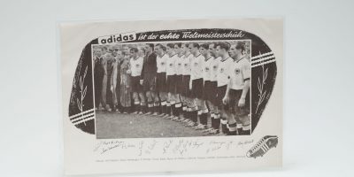 Adidas Werbeblatt WM 1954 WELTMEISTERSCHUH